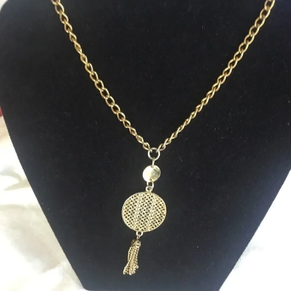 $10 ea or 3/$20. Goldtone Pendant Necklace